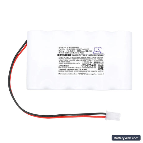 Kaufel 002256 Replacement Battery, 12V, 8000mAh, Ni-CD 3
