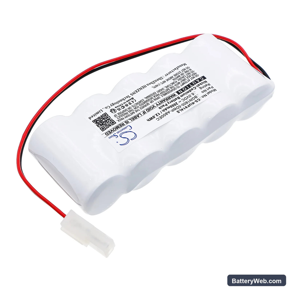 Kaufel 850.0014 Replacement Battery, 6V, 2000mAh, Ni-CD 2