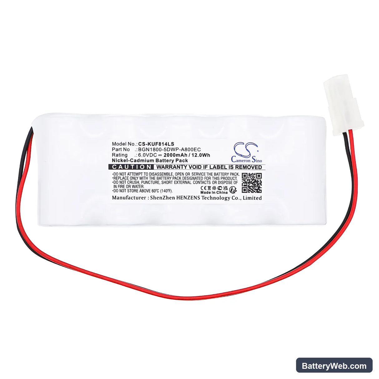 Kaufel 850.0014 Replacement Battery, 6V, 2000mAh, Ni-CD 3