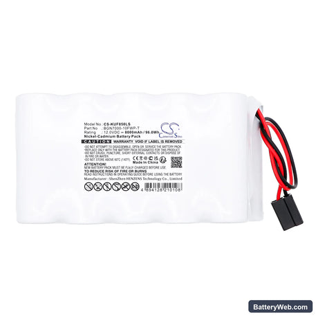 Kaufel 850.0011 Replacement Battery, 12V, 8000mAh, Ni-CD 3