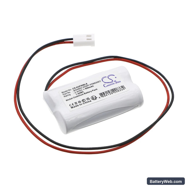 Kaufel Fire Exit Sign Replacement Battery, 2.4V, 800mAh, Ni-CD 1