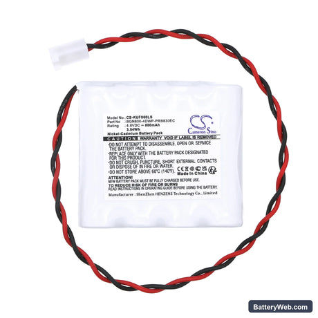 Kaufel 850.0060 AA/4 Replacement Battery, 4.8V, 800mAh, Ni-CD 3