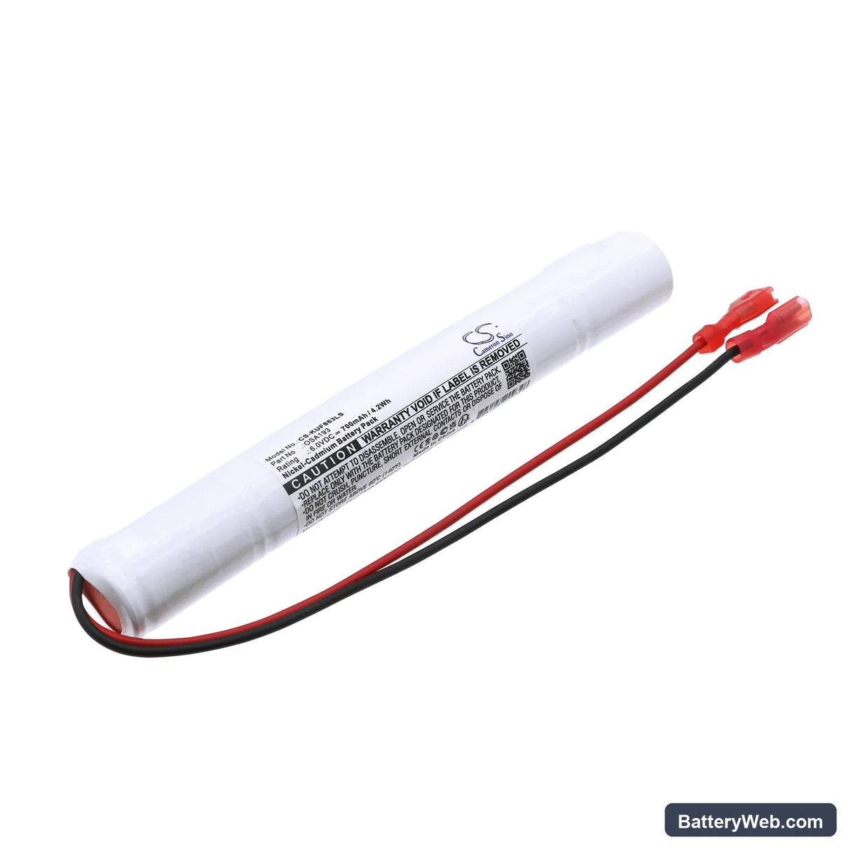 Kaufel 850.0063 Replacement Battery, 6V, 700mAh, Ni-CD 1