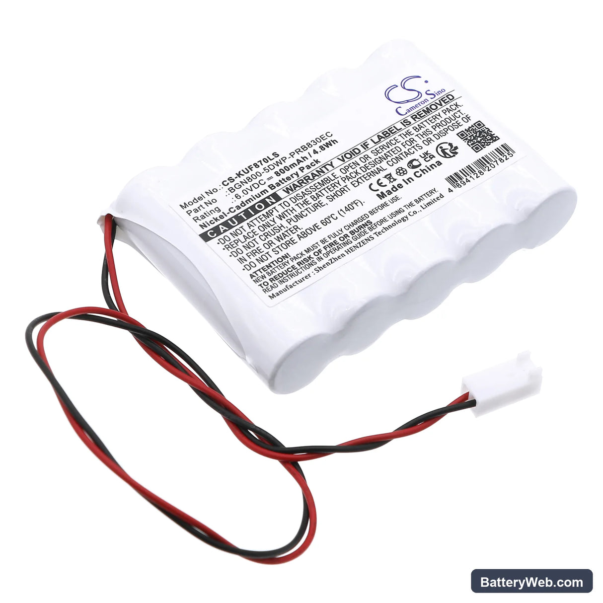 Kaufel 011110 Replacement Battery, 6V, 800mAh, Ni-CD 1