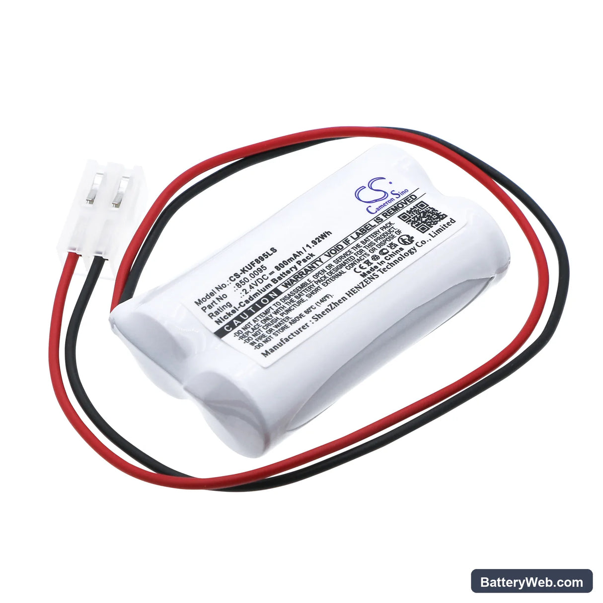 Kaufel 850.0095 Replacement Battery, 2.4V, 800mAh, Ni-CD 1