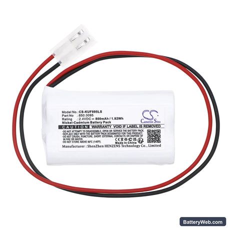 Kaufel 850.0095 Replacement Battery, 2.4V, 800mAh, Ni-CD 3