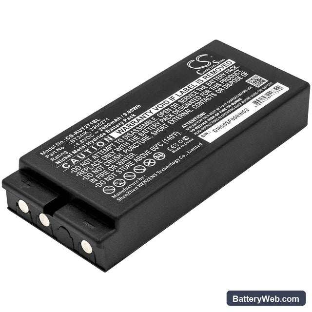 Ikusi TM70/3 Replacement Battery, 4.8V, 2000mAh, Ni-MH 1