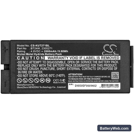 Ikusi TM70/3 Replacement Battery, 4.8V, 2000mAh, Ni-MH 3