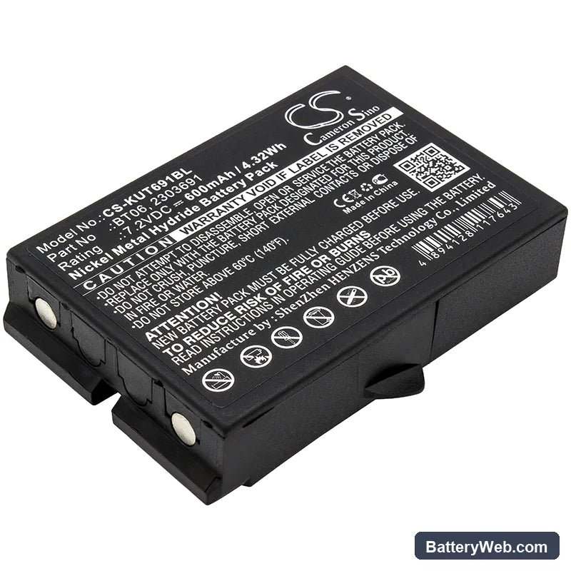 Ikusi TM61Transmitters Replacement Battery, 7.2V, 600mAh, Ni-MH 1