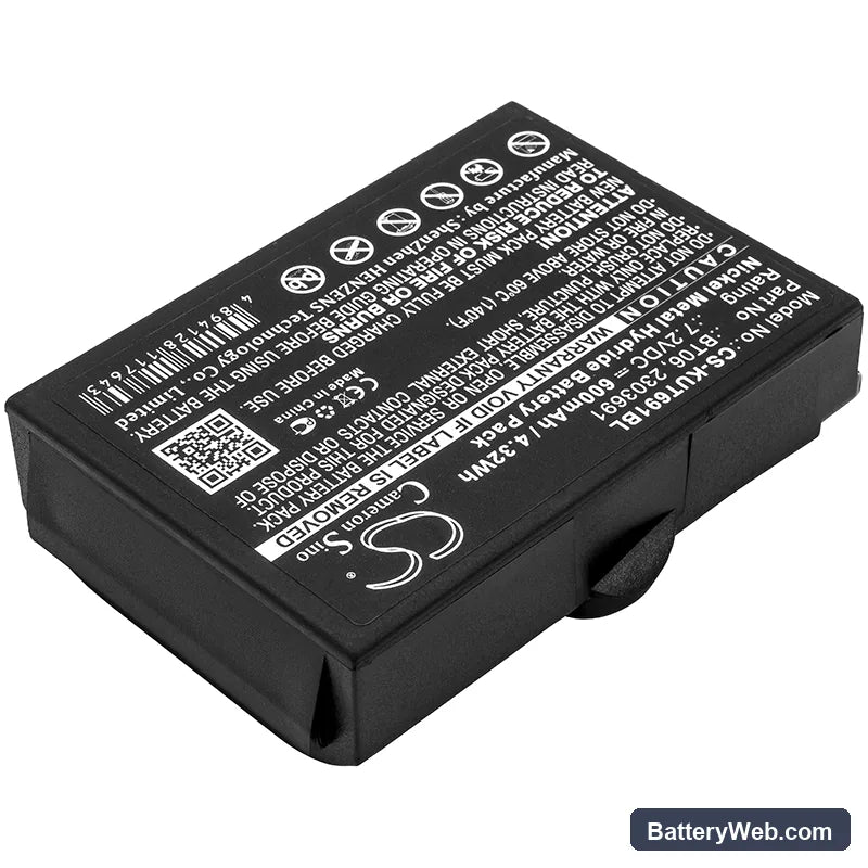 Ikusi TM61Transmitters Replacement Battery, 7.2V, 600mAh, Ni-MH 2
