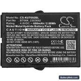 Ikusi 2303692 Replacement Battery, 4.8V, 600mAh, Ni-MH 3
