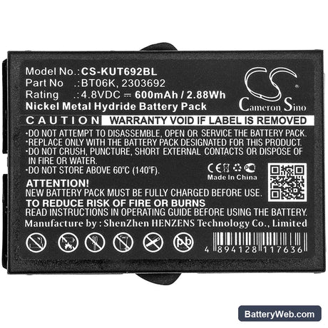 Ikusi 2303692 Replacement Battery, 4.8V, 600mAh, Ni-MH 3