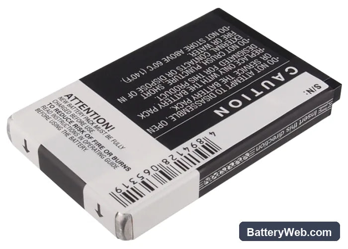 Kyocera DuraMax Replacement Battery, 3.7V, 1450mAh, Li-ion 3