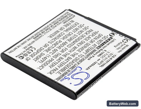 Kyocera E6710 Replacement Battery, 3.7V, 1650mAh, Li-ion 2