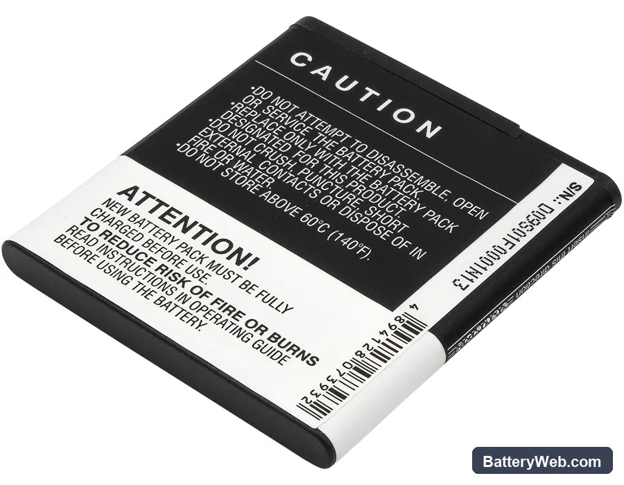 Kyocera E6710 Replacement Battery, 3.7V, 2050mAh, Li-ion 4