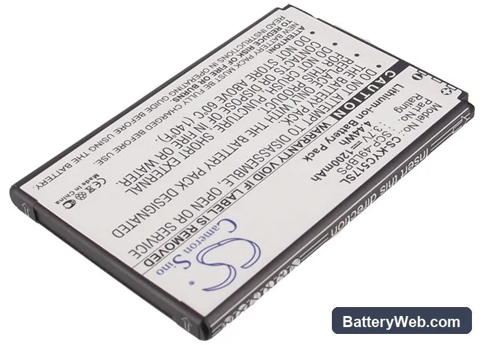 Sprint Rise Replacement Battery, 3.7V, 1200mAh, Li-ion 2