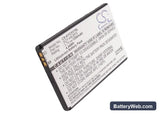 Sprint Rise Replacement Battery, 3.7V, 1200mAh, Li-ion 5