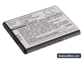 Kyocera Hydro Edge Replacement Battery, 3.7V, 1300mAh, Li-ion 1