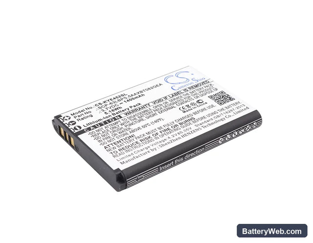Kyocera DuraXV Replacement Battery, 3.7V, 1400mAh, Li-ion 1
