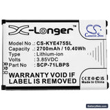 Kyocera DuraTR Replacement Battery, 3.85V, 2700mAh, Li-ion 3
