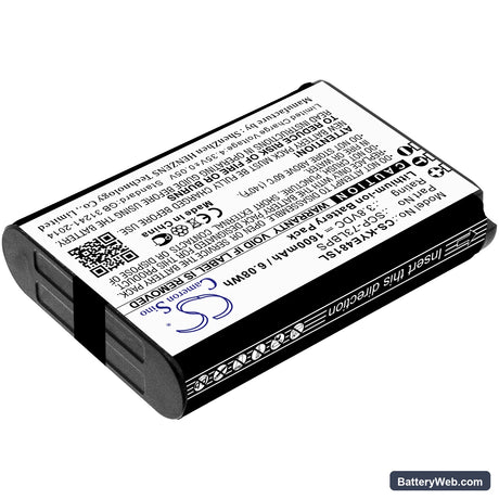 Kyocera DuraXV Extreme Replacement Battery, 3.8V, 1600mAh, Li-ion 2