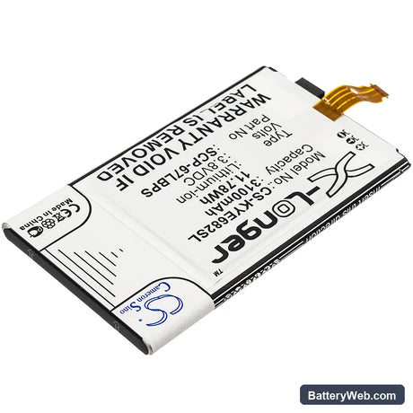 Kyocera DuraForce Pro Replacement Battery, 3.8V, 3100mAh, Li-ion 2