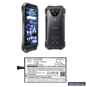 Kyocera DuraForce Ultra 5G Replacement Battery, 3.85V, 4500mAh, Li-ion 1