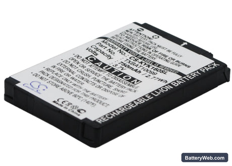 Kyocera KX13 Replacement Battery, 3.7V, 750mAh, Li-ion 3