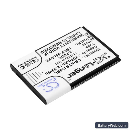 Kyocera JAX S1360 Replacement Battery, 3.7V, 700mAh, Li-ion 2