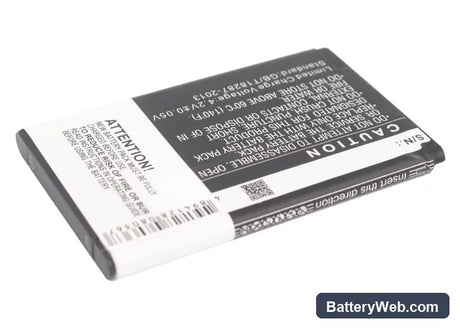 Kyocera Kona S2150 Replacement Battery, 3.7V, 950mAh, Li-ion 3