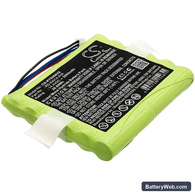 Kaily S560 Replacement Battery, 14.4V, 2000mAh, Ni-MH 1