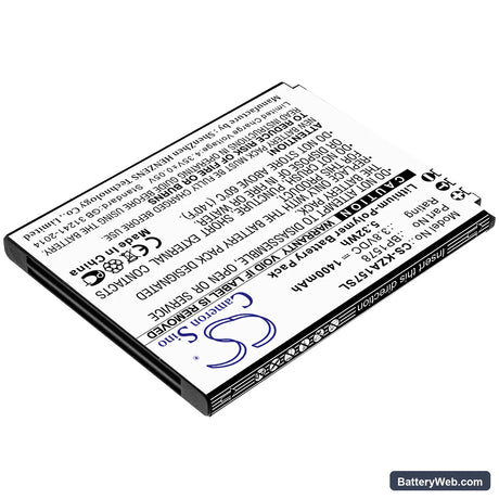 Kazuna eTalk 4G Replacement Battery, 3.8V, 1400mAh, Li-Polymer 2