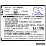 Kazuna eTalk 4G Replacement Battery, 3.8V, 1400mAh, Li-Polymer 3
