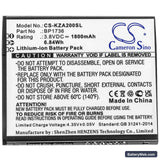 Kazuna eTalk MYFLIX Replacement Battery, 3.8V, 1800mAh, Li-ion 3