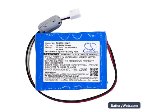 Kenz Cardico Cardico 1210 Replacement Battery, 12V, 3500mAh, Ni-MH 5