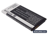 LG Optimus M+ Replacement Battery, 3.7V, 1300mAh, Li-ion 3