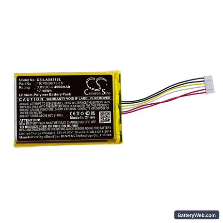 Launch X431 Pro Mini V3.0 Replacement Battery, 3.8V, 4500mAh, Li-Polymer 3