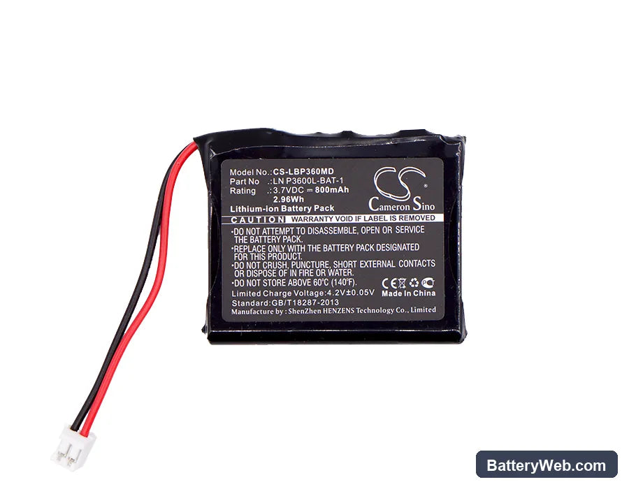 Labnet single Replacement Battery, 3.7V, 800mAh, Li-ion 3