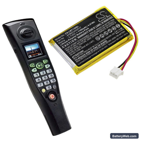 Listen Technologies Audio Guide Replacement Battery, 3.7V, 1100mAh, Li-Polymer 6