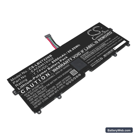 LG 15Z90N Replacement Battery, 7.74V, 8900mAh, Li-Polymer 1