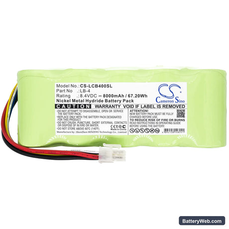 Laser Alignment Laser Beacon LB-4 Replacement Battery, 8.4V, 8000mAh, Ni-MH 3