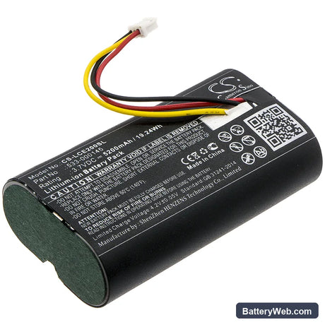 Logitech CIRCLE 2 Replacement Battery, 3.7V, 5200mAh, Li-ion 1