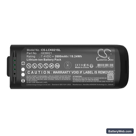 Leica BLK2GO Replacement Battery, 7.4V, 2600mAh, Li-ion 5