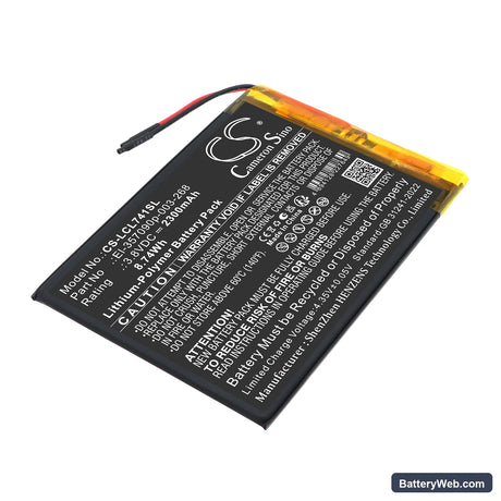 Logicom L-ement Tab 741 Replacement Battery, 3.8V, 2300mAh, Li-Polymer 1