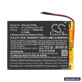 Logicom L-ement Tab 741 Replacement Battery, 3.8V, 2300mAh, Li-Polymer 3