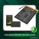 Logicom L-ement Tab 741 Replacement Battery, 3.8V, 2300mAh, Li-Polymer 5