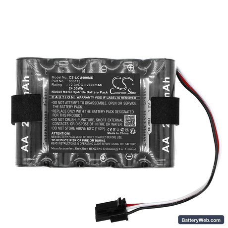 Laerdal LCSU4 Compact Suction Unit Replacement Battery, 12V, 2000mAh, Ni-MH 3