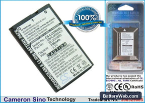 LG CU400 Replacement Battery, 3.7V, 750mAh, Li-ion 1