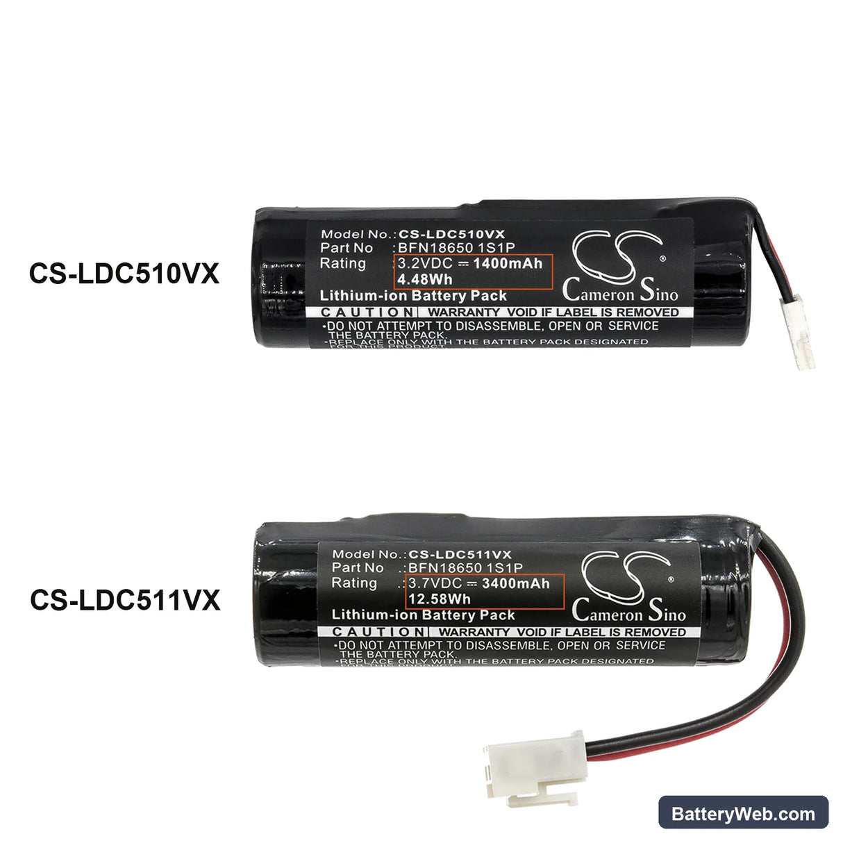 Leifheit 51000 Replacement Battery, 3.2V, 1400mAh, LiFePO4 5