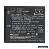 Leica X1 Replacement Battery, 3.7V, 1400mAh, Li-ion 5